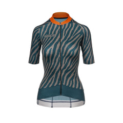 Jersey Ciclismo Bioracer Epic Le Cabine Mujer Petrol-Beige