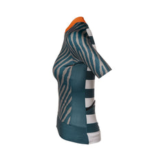 Jersey Ciclismo Bioracer Epic Le Cabine Mujer Petrol-Beige