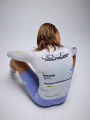 Jersey Ciclismo M/L Mujer Givelo GVL Race Team Off-White
