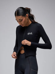 Jersey Ciclismo M/L Mujer Givelo Modern Classic Waffle Negra