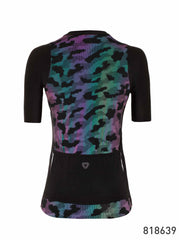 Jersey Ciclismo M/C Mujer GW Camuflaje Reflectante NG/Reflec