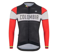 Jersey Ciclismo M/L Hombre GW Colombia Negro Rojo