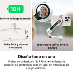 Soporte Insta360 Flow 2 Pro Stone Gray