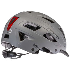 Casco de Ciclismo GW U1 con Luz de Seguridad Gris