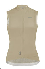 Chaleco Cortavientos de Ciclismo Suarez Mujer Barrier Sand