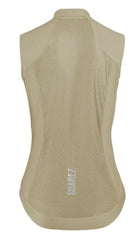 Chaleco Cortavientos de Ciclismo Suarez Mujer Barrier Sand