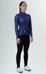 Chaqueta Térmica De Ciclismo Mujer Defend Blue