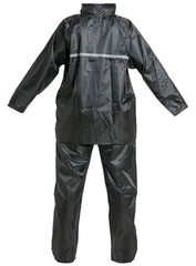Impermeable Pantalón-Chaqueta Con Reflectivo GXMotor Negro