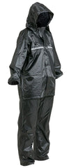 Impermeable Pantalón-Chaqueta Con Reflectivo GXMotor Negro