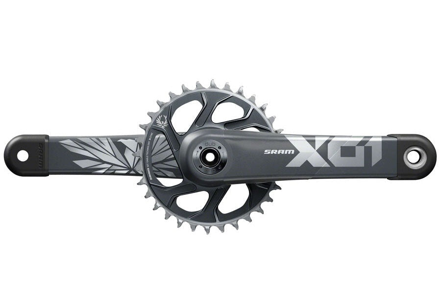 Juego de Bielas Sram X01 Eagle Boost Dub DM 12 Vel Gris