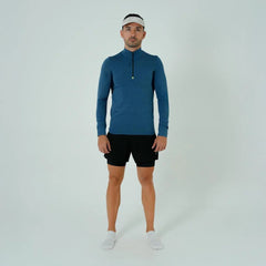 Camiseta Manga Larga Hombre Safetti Active Azul