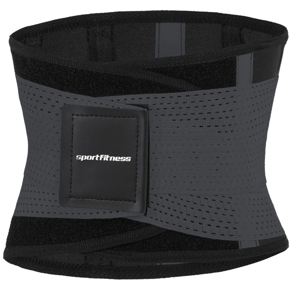 Cinturon con Doble Ajuste Sportfitnes Negro/Gris