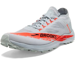 Tenis Brooks Catamount Agil Hombre Gris/Naranja