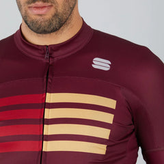Jersey Sportful Wire Rojo Vino Red Rumba Gold