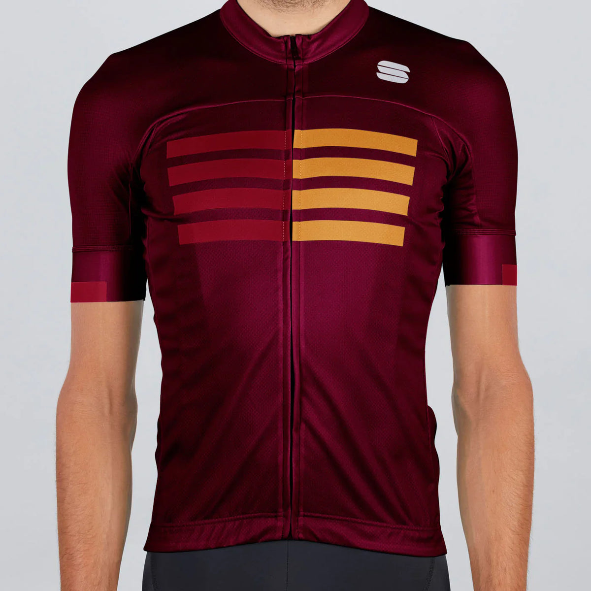 Jersey Sportful Wire Rojo Vino Red Rumba Gold
