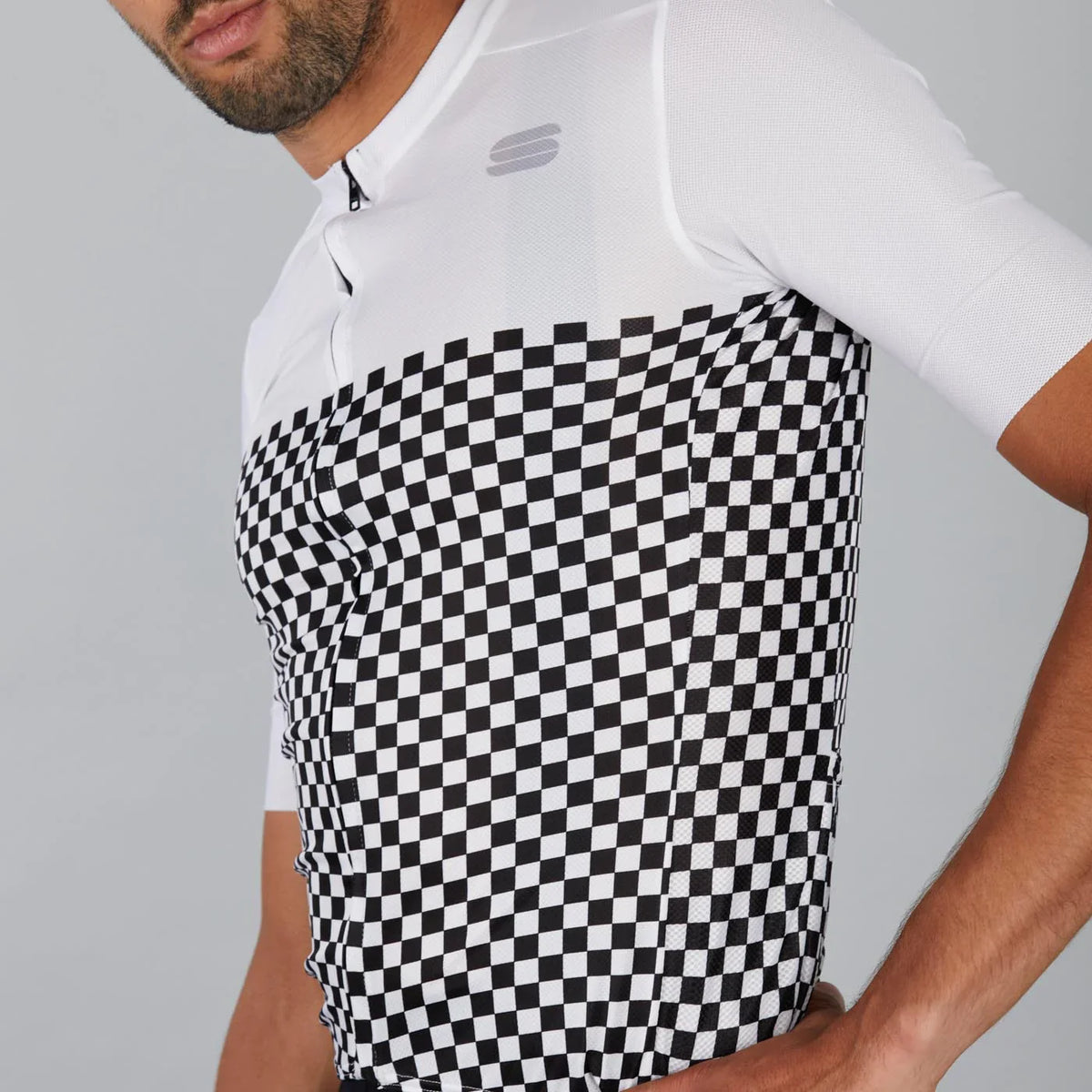 Jersey de Ruta Sportful Checkmate para Hombre, Manga Corta