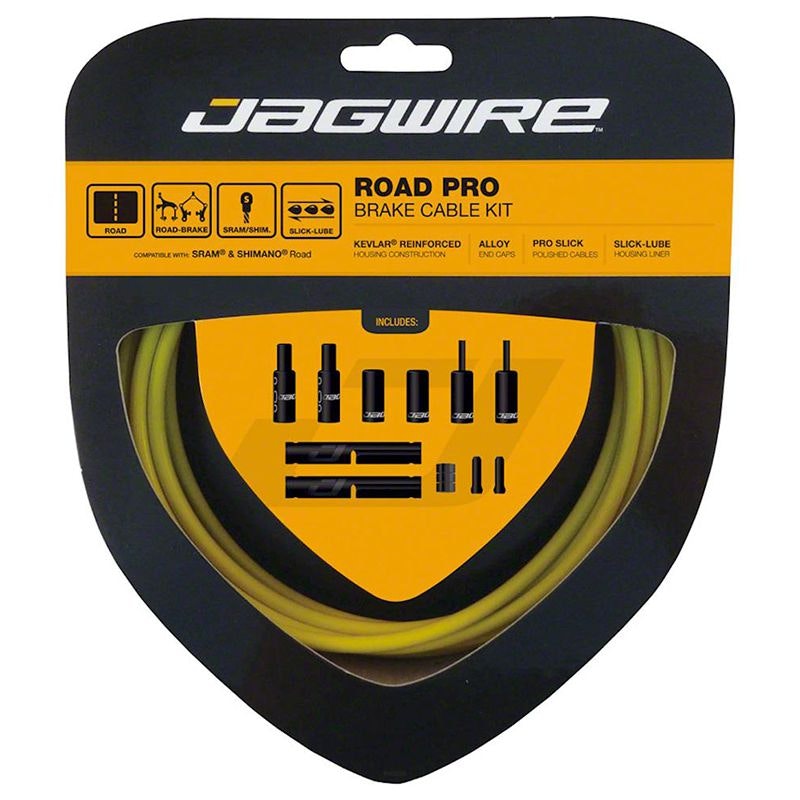 Kit Freno Ruta Pro Amarillo Cables, Fundas y Componentes