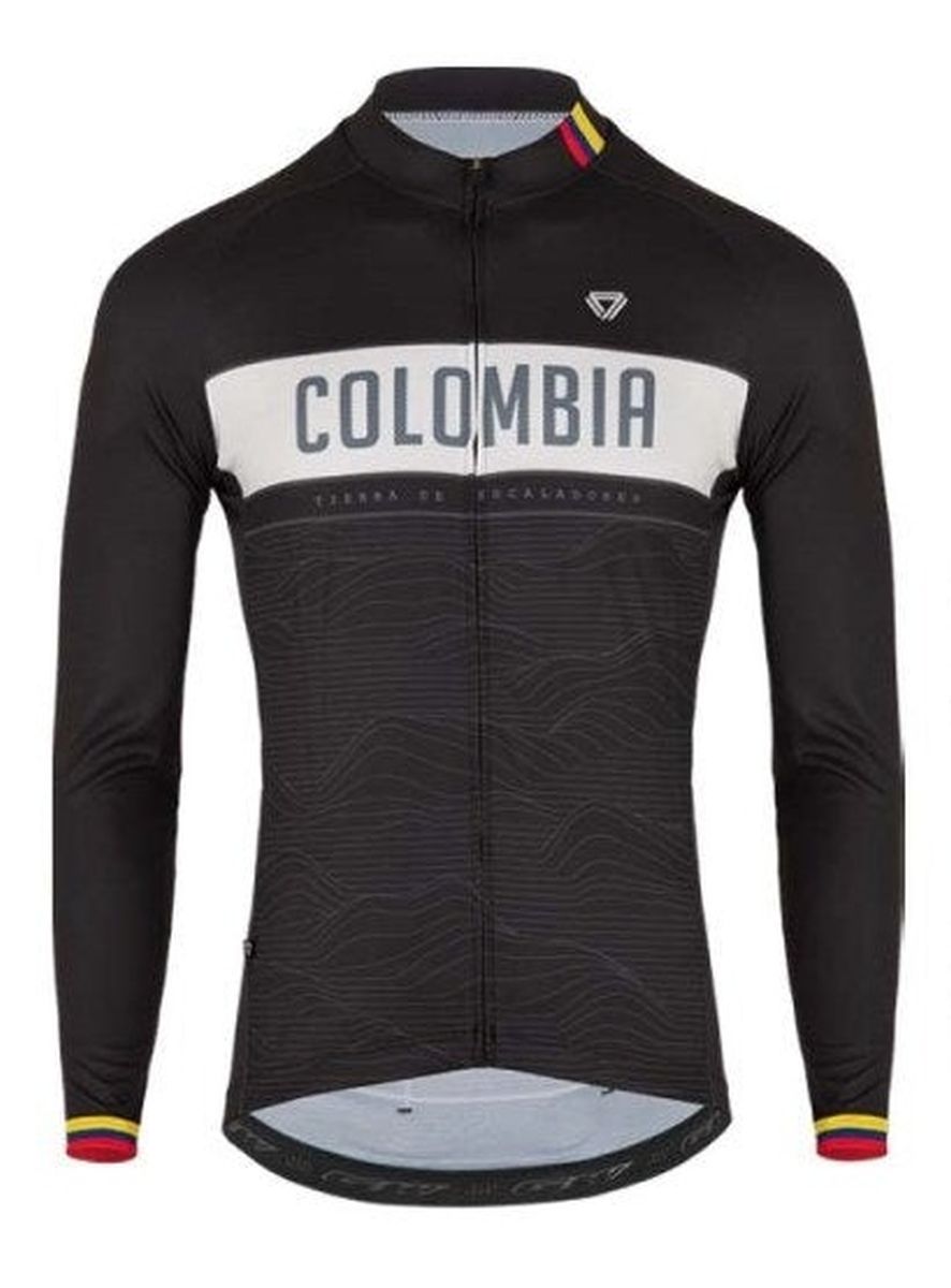Jersey Ciclismo M/L Hombre GW Colombia Escaladores Negro