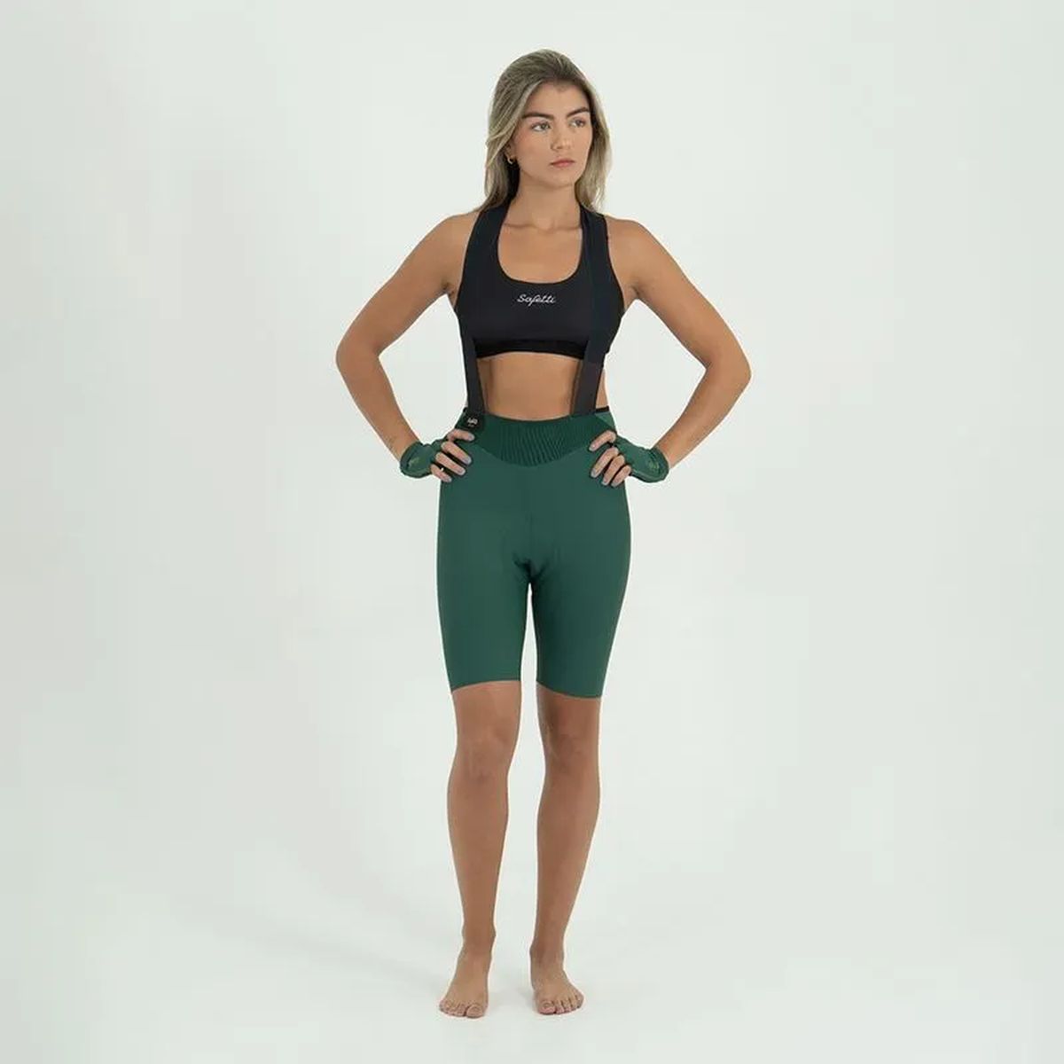 Pantaloneta Ciclismo C/T Safetti Toscana 2.0+Mujer Esmeralda