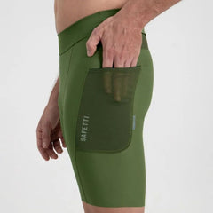 Pantaloneta Running S/C Safetti Titán 2.0 Hombre Oliva