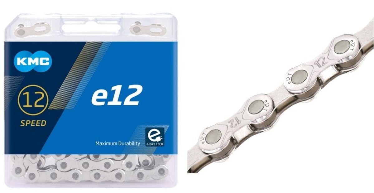 Cadenilla KMC 1/2x11/128 130L Ebike 12 Vel Plata