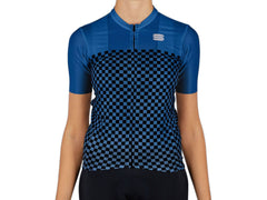 Jersey Sportful Checkmate de Manga Corta para Mujer