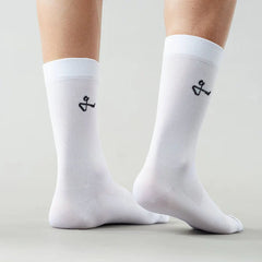 Medias Ciclismo Givelo Paquete 3 Calcetines Blancos