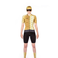 Jersey Ciclismo Bioracer Maillot Epic Bit Map Mujer Gold