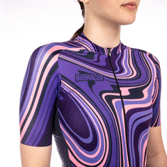 Jersey Ciclismo Bioracer Epic Mujer Liquid Lola Purple