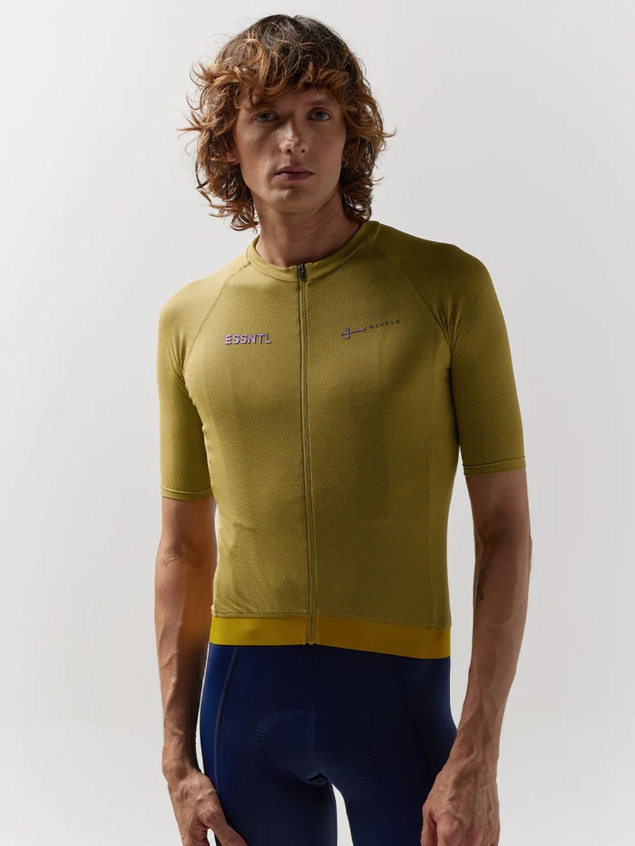 Jersey Ciclismo M/C Unisex Givelo Essntl Grafeno Mostaza
