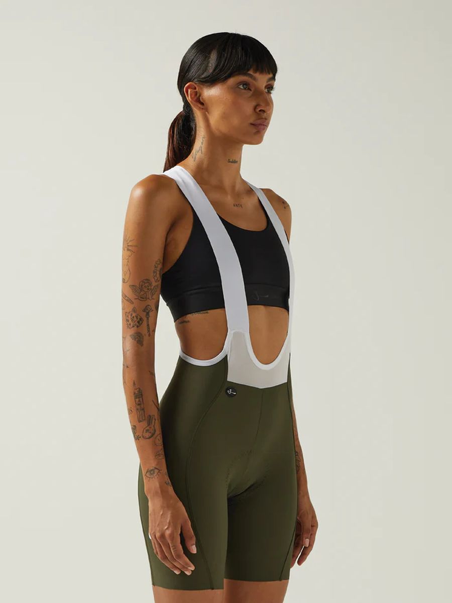 Pantaloneta Ciclismo C/T Mujer Givelo HD  Pro Oliva