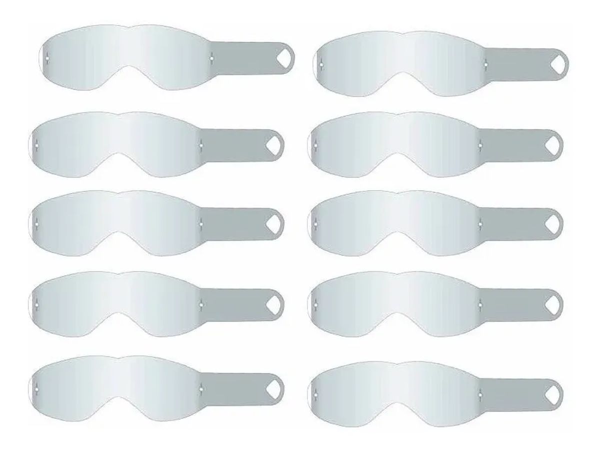 Lente De Repuesto Para Gafas Dragon Vendeta Tear-Off 10 Uds