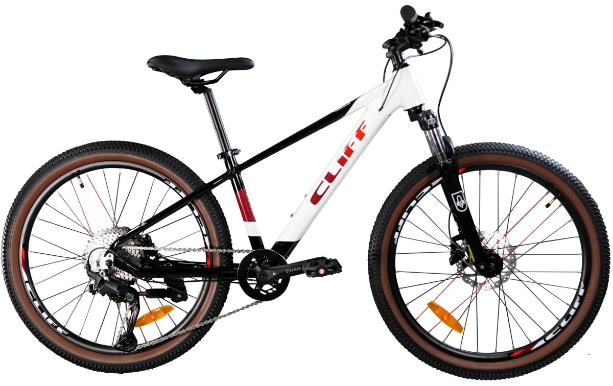 Bicicleta Cliff Rocket Niños 24" HD 11 Vel 2025 Blanco/Negro