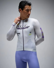 Jersey Ciclismo M/L Hombre Givelo GVL Race Team Off-White