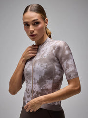 Jersey Ciclismo M/C Mujer Givelo G90 Light Botanic Moca