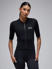 Jersey Ciclismo M/C Mujer Givelo Modern Classic Waffle Negra