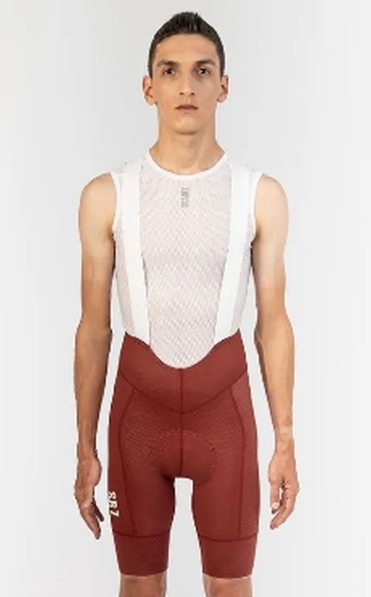 Pantaloneta de Ciclismo C/T Hombre Suarez Hard Moroccon Red