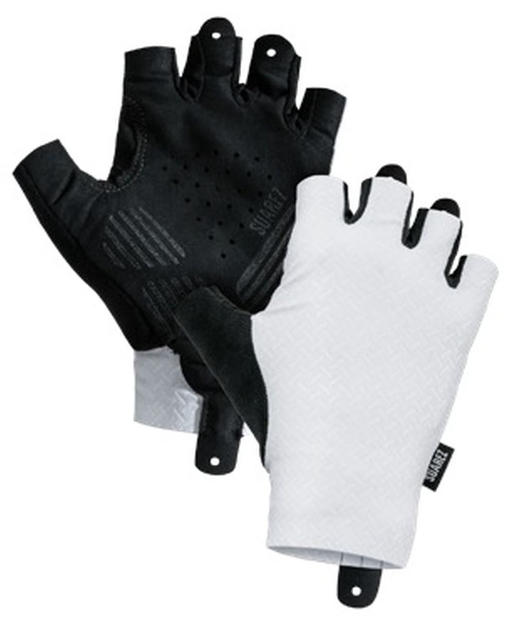 Guantes de Ciclismo Cortos Suarez Volt White