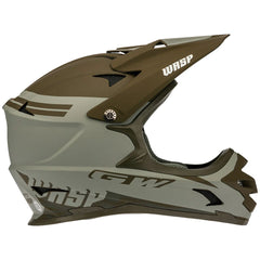 Casco de Ciclismo GW BMX Wasp Adulto Verde Milita/Gris Clear