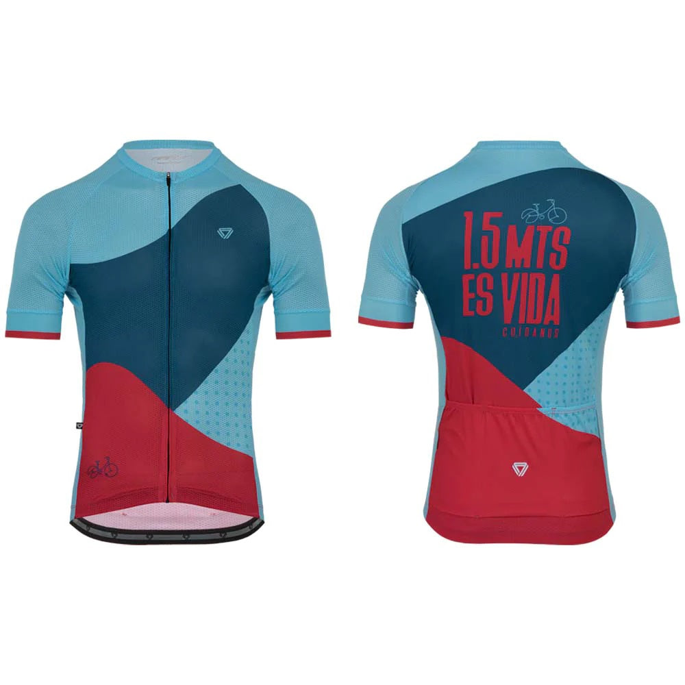 Jersey Ciclismo M/C Hombre GW Alta Visibilidad Azul