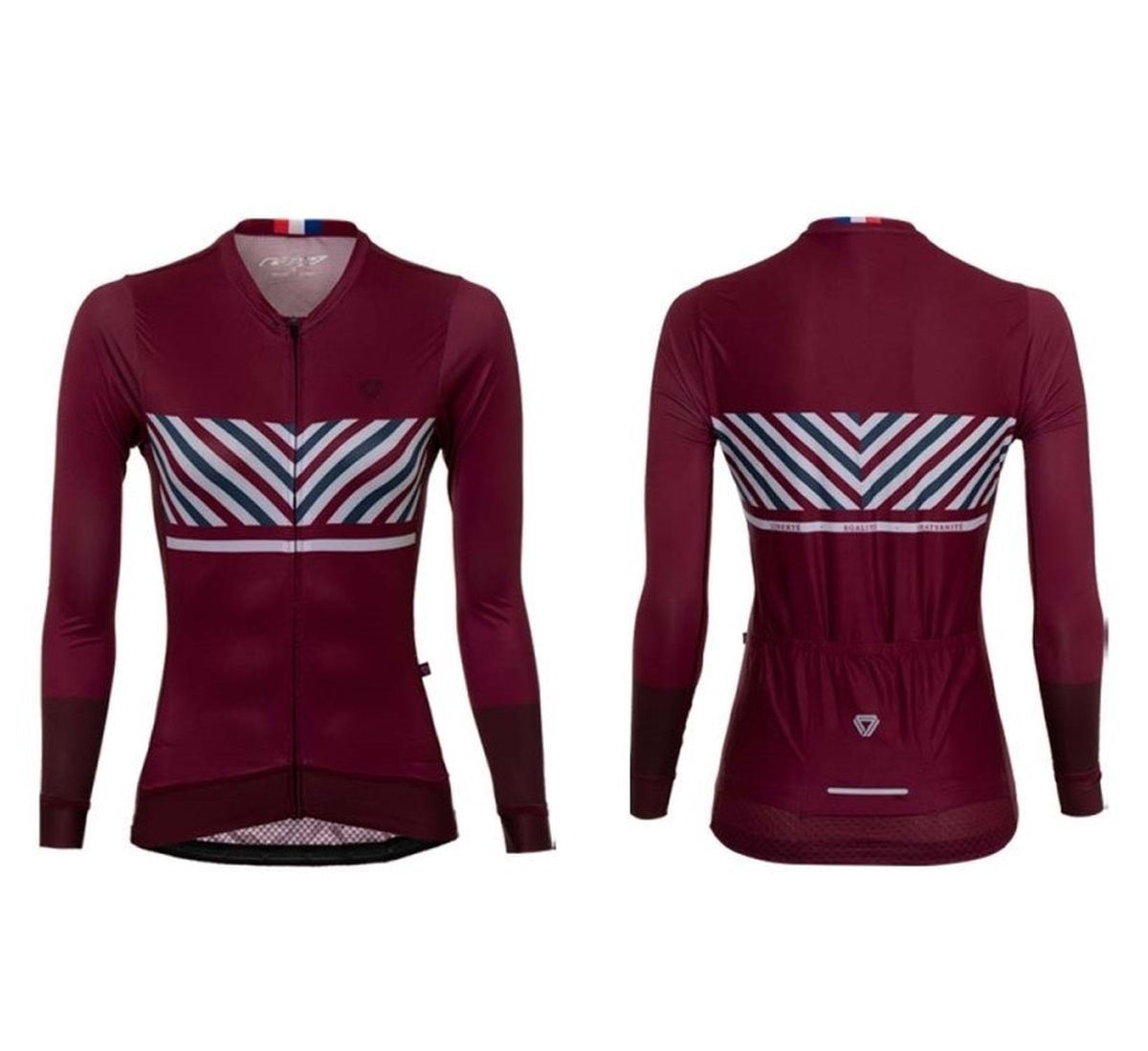 Jersey Ciclismo M/L Mujer GW Liberte Elegance Vino