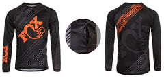 Jersey Ciclismo M/L Hombre GW Fox Negro Naranja