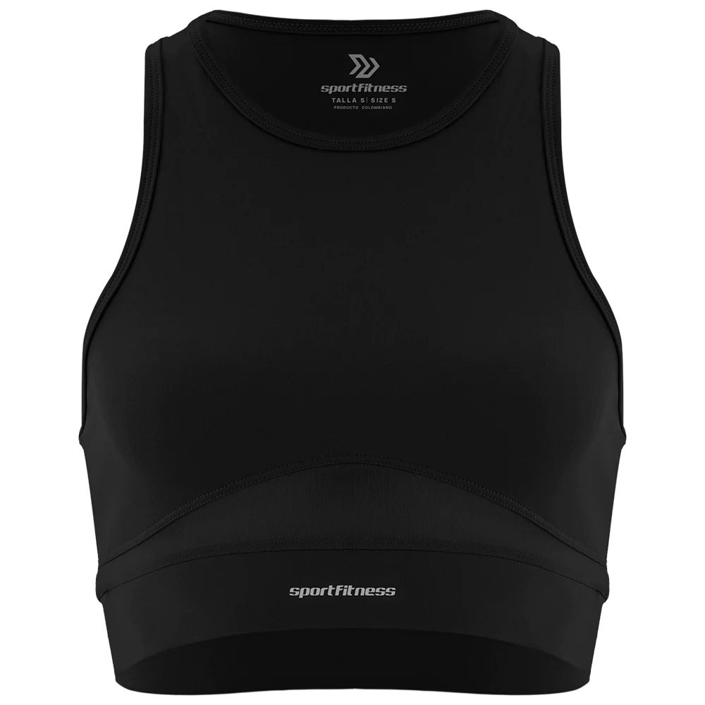 Top Sin Mangas Mujer Oliver Sportfitness Negro