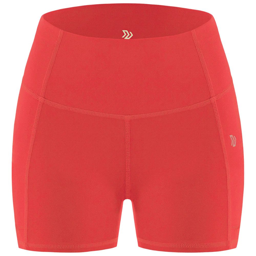 Short Corto Mujer Vibrant Sportfitness Rojo