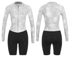 Enterizo de Ciclismo Mujer GW Fundamental Gris