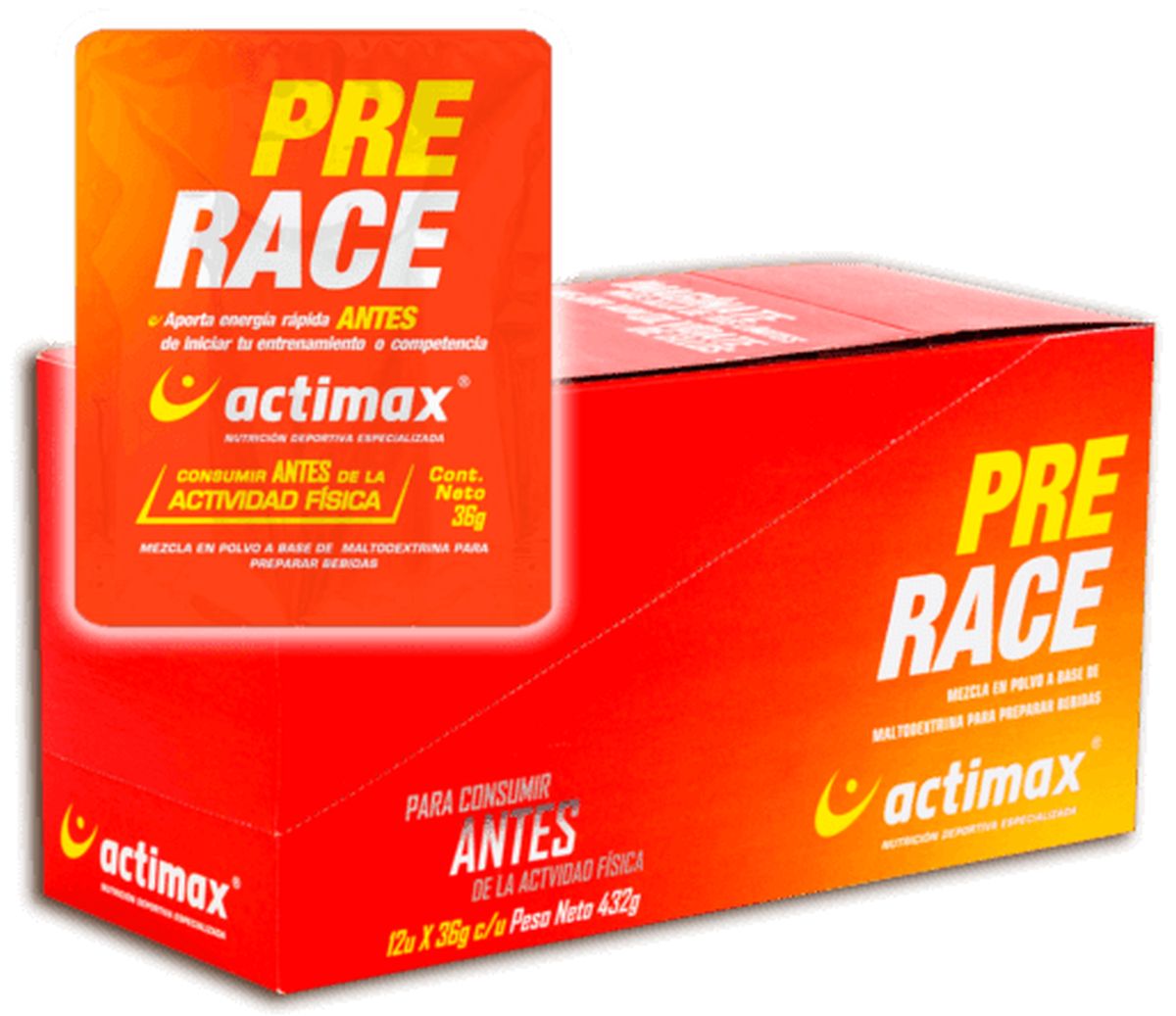 Bebida Recuperante Actimax Pre Race Vainilla 36g