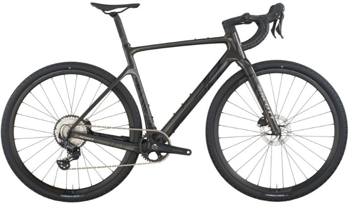 Bicicleta Gravel Scott Addict 30 Carbono GRX 12V Negra