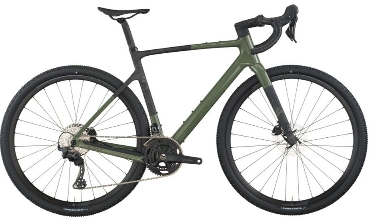 Bicicleta Gravel Scott Addict 40 Carbono GRX 24V Verde