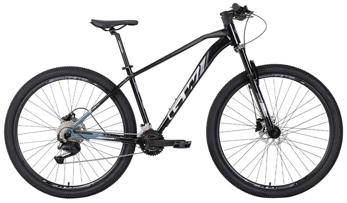Bicicleta MTB GW Jaguar Aluminio 29p 2x9 Vel Negro/GrisPlata