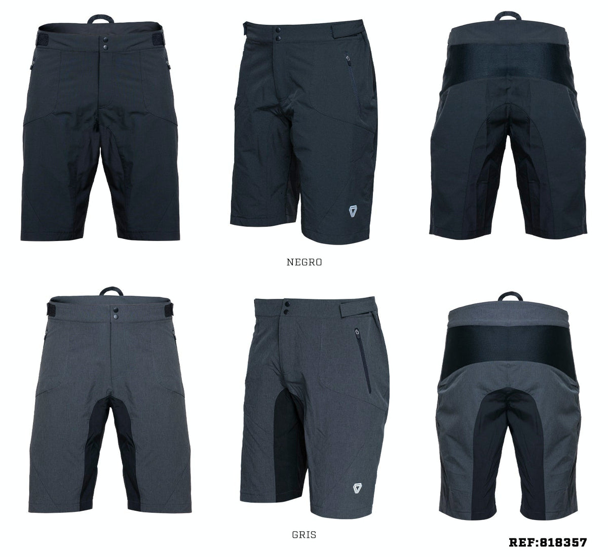 Pantalóneta Ciclismo C/T Hombre GW Leisure Gris